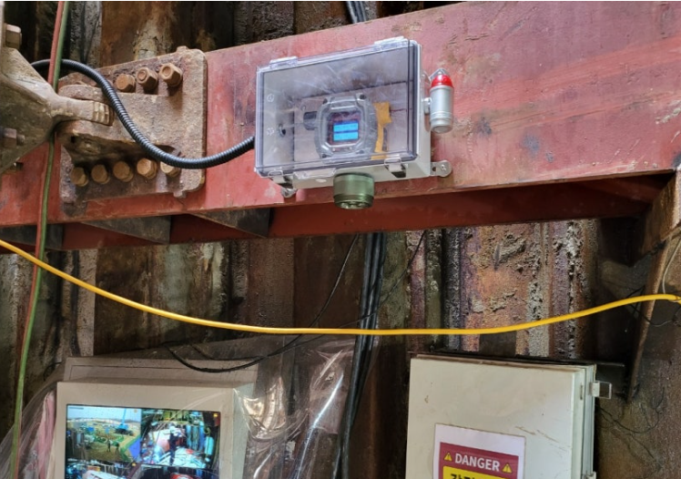 FIX800 5-Gas Fixed Detector and Display Board Installation — Tunnel Construction Site (Dangjin, Chungcheongnam-do)