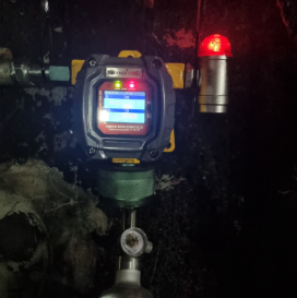 설치] 대형선박 석탄 보관실 밀폐공간 FIX800 O2 CO H2S LEL 4대가스 설치!
