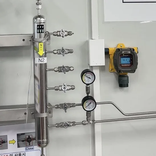 [레이먼드코리아]반도체 장비 기업 클린룸 내 가스농도측정기 설치