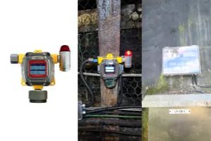 탄광 터널 5가스 FIX800 전광판 설치 현장