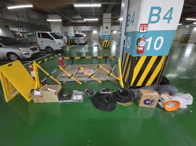 [RS KOREA][설치] 서울시 동작구 통신사 지사 지하 폐수처리장 FIX800 5GAS 및 전광판 설치 작업