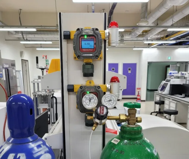 [레이먼드]연구실/실험실 이산화탄소,산소,질소 가스측정기 설치사례