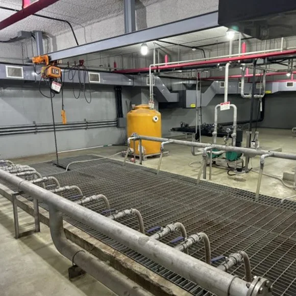 [브이피이코리아] 중수처리시설 밀폐공간 질식예방 가스 경보장치 설치 도입 - 대형 오피스빌딩