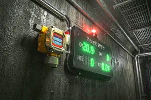 정화조 설치형 유해가스측정기 WANDI FIX800, 가스농도현황판 FIX-DS