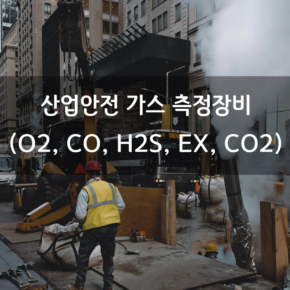 산업 안전 가스 측정 장비 (5가스 - O2, CO, H2S, EX, CO2)