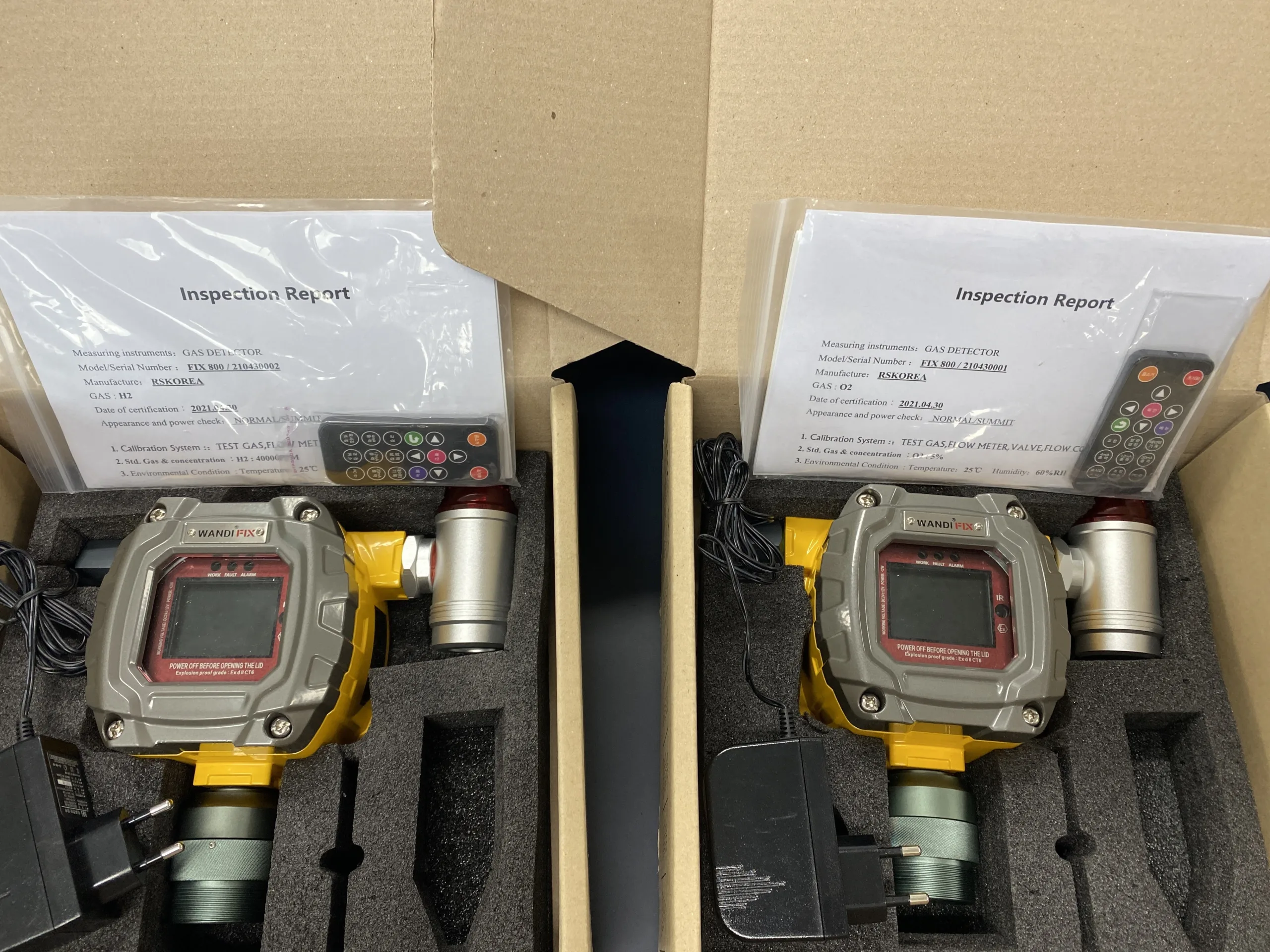 설치형 H2 농도 측정기, O2 농도 측정기 FIX800