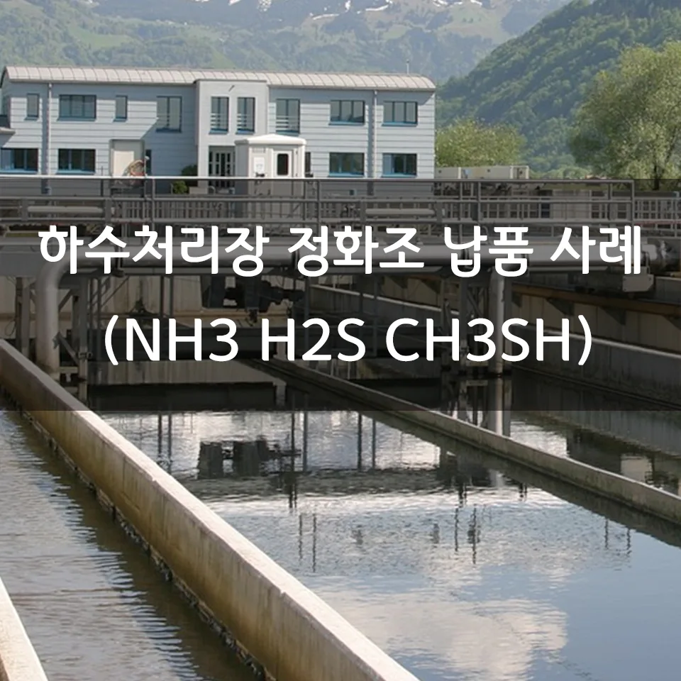하수처리장 휴대용 가스측정기 납품 사례 (NH3 H2S CH3SH)