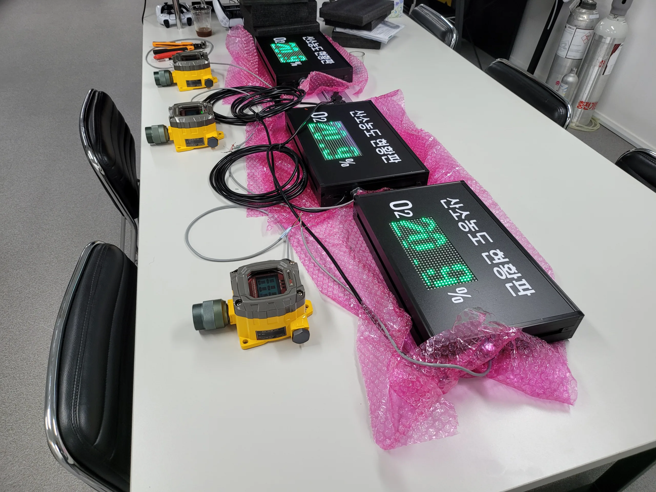 공공기관 방재실 밀폐공간 안전용도, 설치형 산소농도 측정기 FIX800