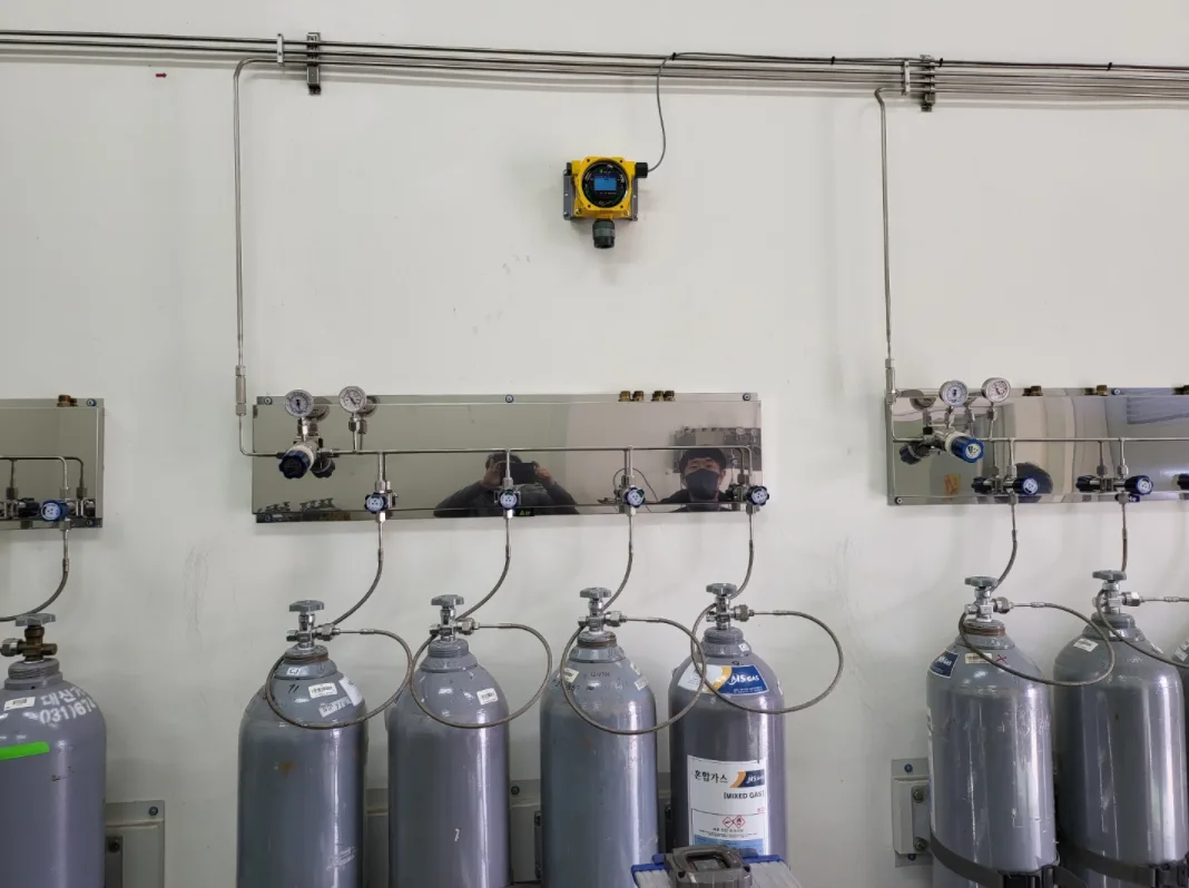 가스저장소(밀폐공간) 산소농도 측정기 및 현황판 설치 FIX800_O2