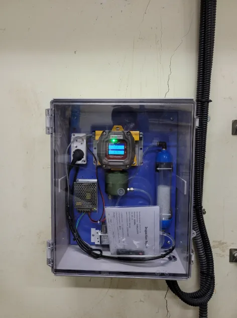 가스저장소(밀폐공간) 산소농도 측정기 및 현황판 설치 FIX800_O2