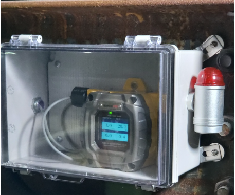 FIX800 4-Gas Detector (O2/CO/H2S/EX) and Status Display Panel Installation for Confined-Space Safety — Seoul Metro Dongbuk Line Tunnel Construction, Nowon-gu